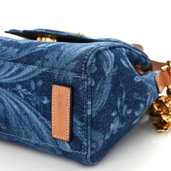 国内正規品 新品未使用 VERSACE LA MEDUSA デニム ハンドバック NWT Authentic VERSACE La Medusa Round Denim Crossbody Bag