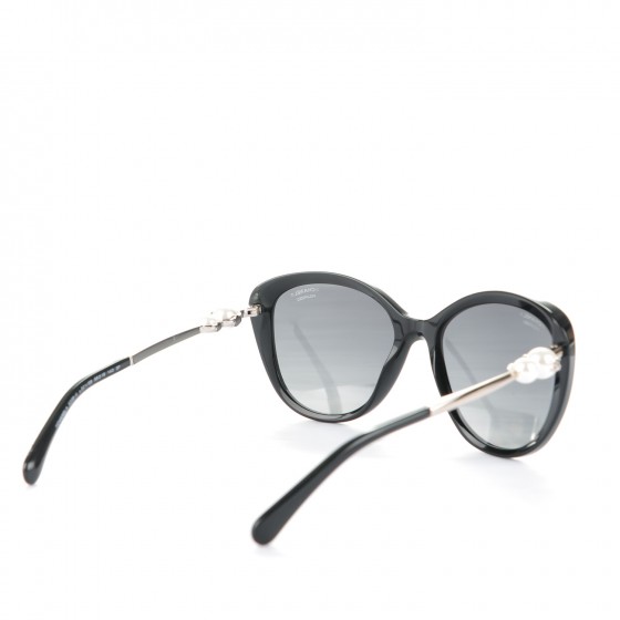 CHANEL Pearl Sunglasses 5338-H-A Black 161131 | FASHIONPHILE