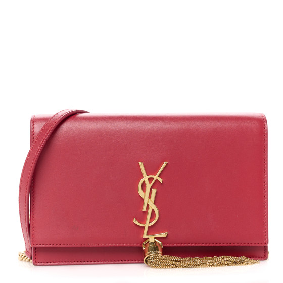 SAINT LAURENT Smooth Calfskin Classic Monogram Kate Tassel