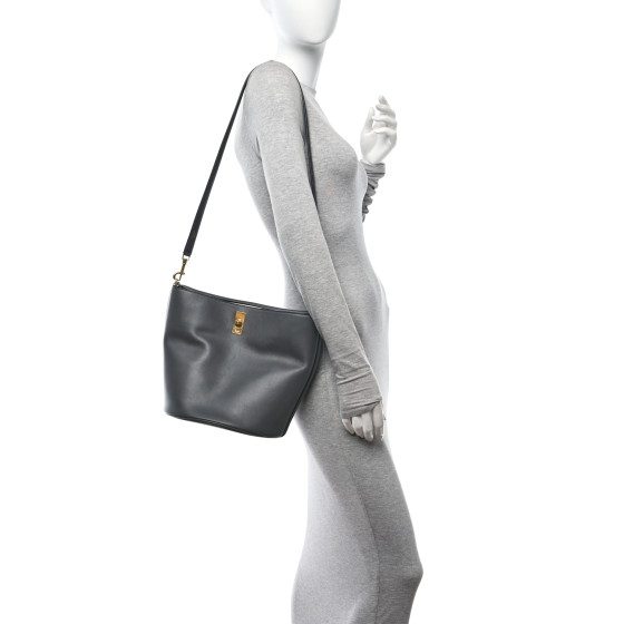 CELINE Smooth Calfskin Bucket 16 Bag Grey 1576251 | FASHIONPHILE
