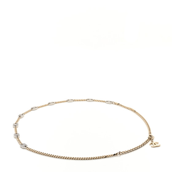輝くクリスタルCCロゴ♪【CHANEL】25SS チェーンベルト Chanel-Gold-Tone-_-Crystal-
