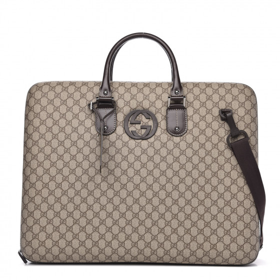 GUCCI GG Supreme Monogram Interlocking G Large Garment Hard
