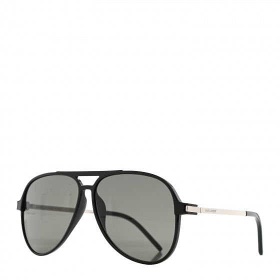 saint laurent black aviators