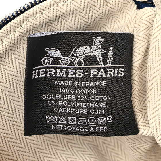 HERMES Tricolor Canvas Echappee Case Marine 1332253