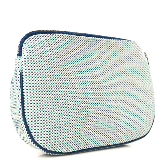 【HERMES】Echappee case HERMES Tricolor Canvas Echappee Case Marine 1332253