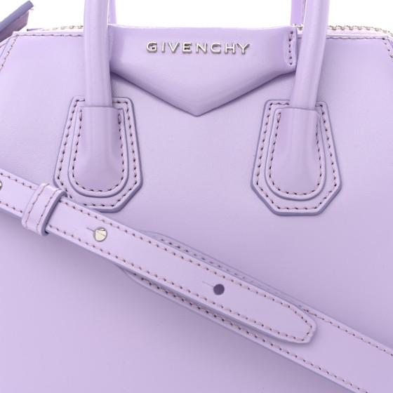 GIVENCHY Shiny Lord Calfskin Mini Antigona Lilac 1333153