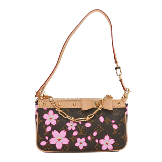 LOUIS VUITTON✨ チェリー柄 ギフトボックス&リボン付き✨ LOUIS VUITTON LV X TM Monogram Pochette Accessories Sakura