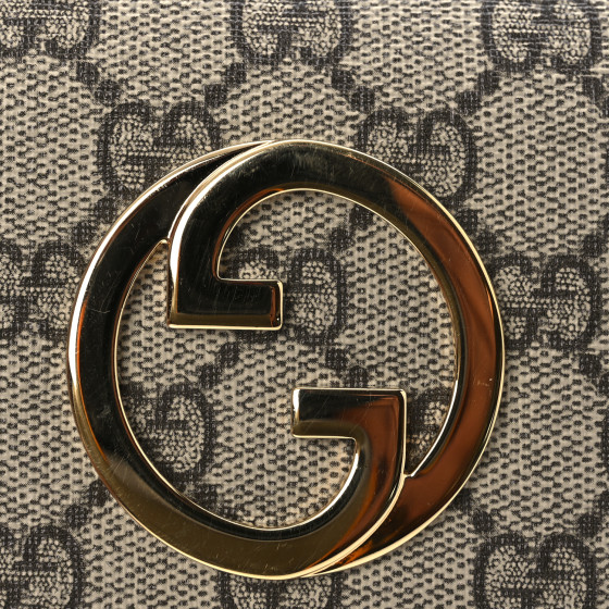 GUCCI Blondie GG Supreme Fabric ウォレット GUCCI GG Supreme Monogram Textured Dollar Calfskin Blondie