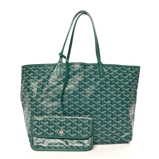GOYARD Goyardine Saint Louis PM Green 1670987 | FASHIONPHILE