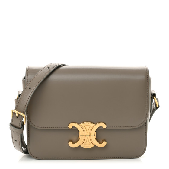 CELINE Shiny Calfskin Teen Triomphe Pebble