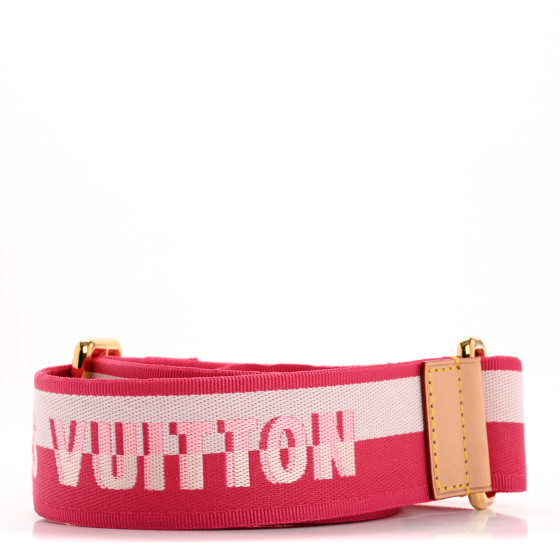 Louis Vuitton ピンク ラバーベルト 未使用 LOUIS VUITTON Jacquard Neverfull BB Shoulder Strap Pink