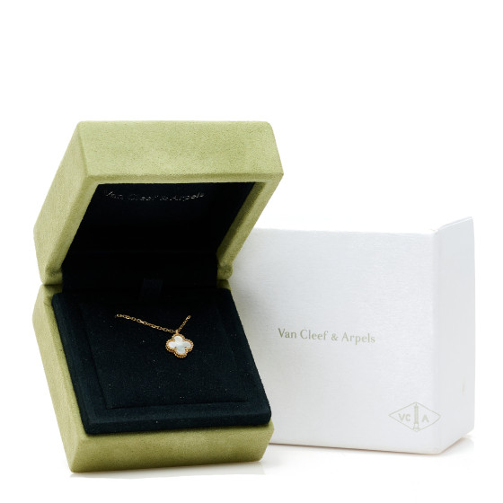 VAN CLEEF & ARPELS 18K Yellow Gold Mother of Pearl Sweet