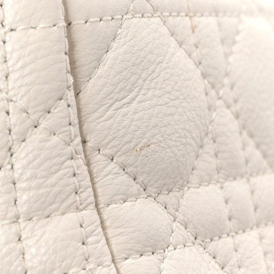 【ヴィンテージ】Rank:B☆Dior アイボリー カロ チェーン SMALL CHRISTIAN DIOR Calfskin Cannage Small Caro Bag Ivory 1677986