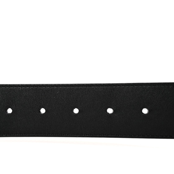 GUCCI Calfskin Double G 40mm Belt 75 30 Black 1677834
