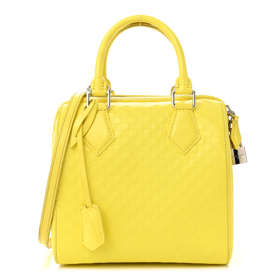 LOUIS VUITTON Damier Facette Speedy Cube PM Yellow 1677616