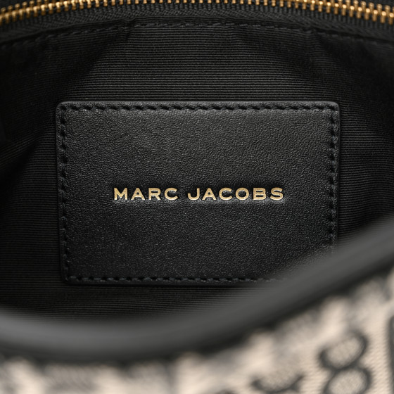MARC JACOBS Cotton Jacquard Monogram Snapshot Camera Bag