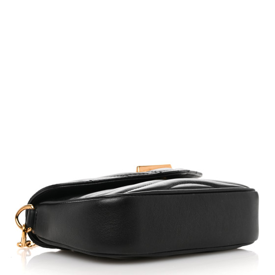 セミドライ　nouvelle vague LOUIS VUITTON Calfskin New Wave Multi Pochette Black 1677621