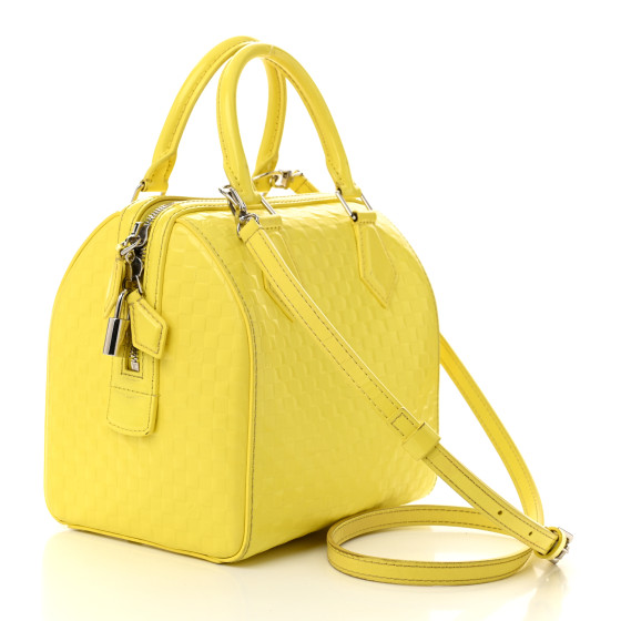 LOUIS VUITTON Damier Facette Speedy Cube PM Yellow 1677616