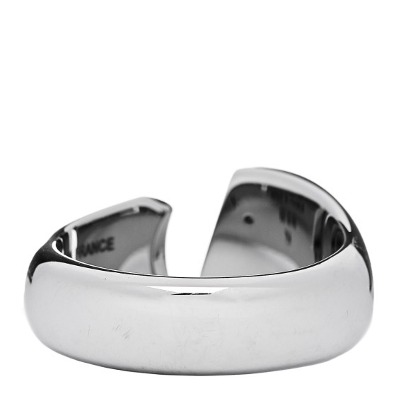 HERMES Stainless Steel Mens Carrousel Ring 64 Black 1675988