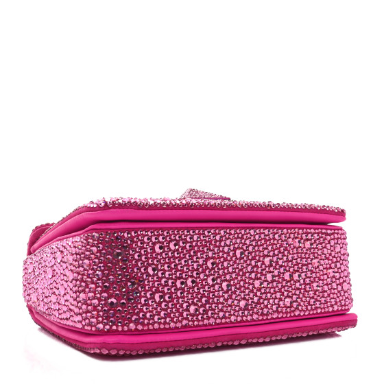 VALENTINO GARAVANI Crystal Suede Embellished Small One Stud