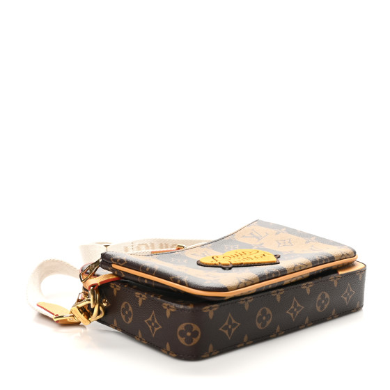 希少★限定コラボ【LOUIS VUITTON × NIGO】Trio Messenger Louis Vuitton Virgil Abloh NIGO Brown Monogram Stripes