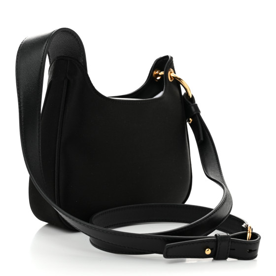 VERSACE Satin Crystal Embellished La Medusa Mini Hobo Bag