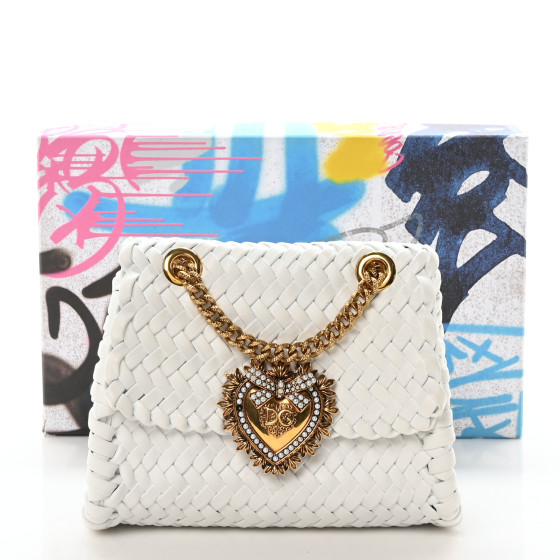 DOLCE & GABBANA Nappa Woven Small Devotion Envelope Shoulder