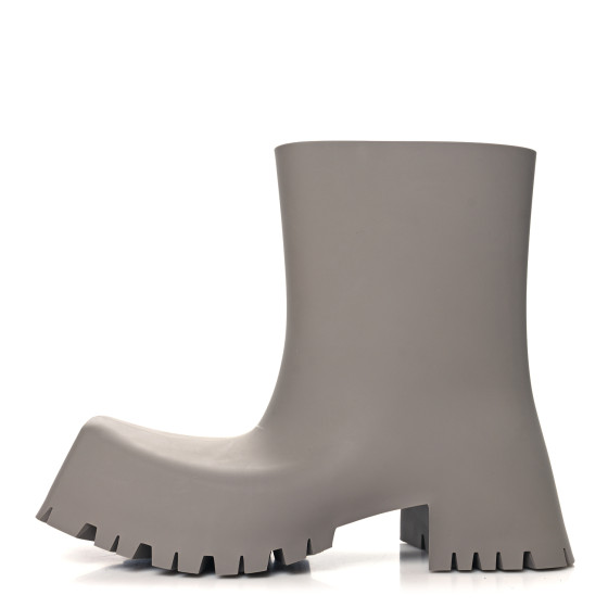 BALENCIAGA TROOPER RUBBER BOOT ラバー ブーツ BALENCIAGA Rubber Trooper Boots 37 Grey 1668408 | FASHIONPHILE
