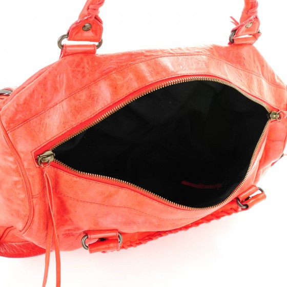 BALENCIAGA Chevre Classic Hardware Twiggy Red 163911
