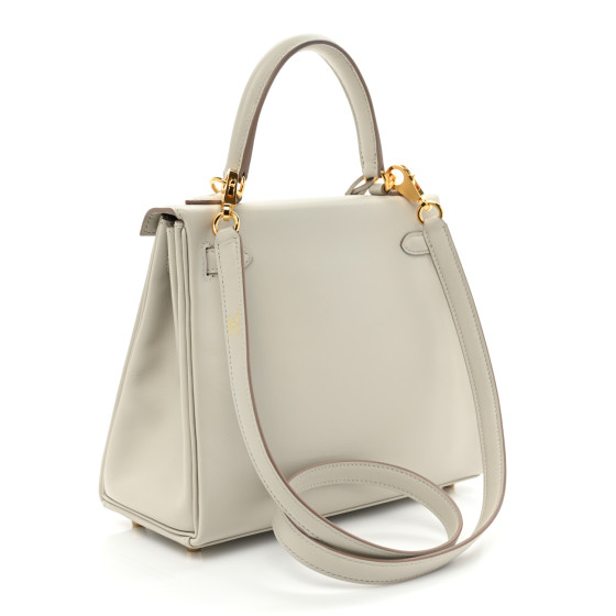 HERMES Swift Kelly Retourne 25 Gris Perle 1295740 | FASHIONPHILE