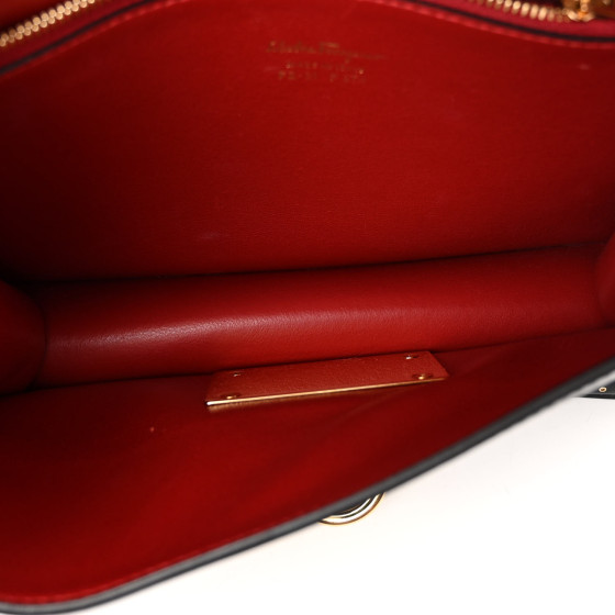 SALVATORE FERRAGAMO Smooth Calfskin Studded Aileen Gancio