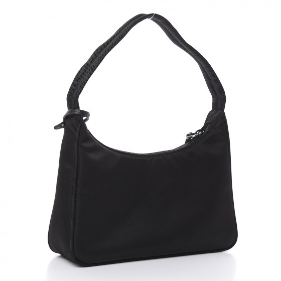 PRADA Tessuto Nylon Mini Re-Edition 2000 Bag Black 475740