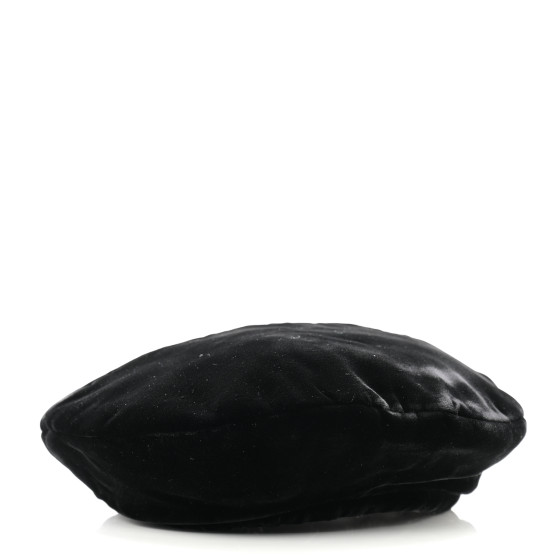 CHANEL ハット　ベルベット CHANEL Velvet Beret Hat S Black 1536848 | FASHIONPHILE