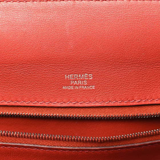 HERMES Evercolor Swift 24/24 29 Brique Rouge H Rouge Piment
