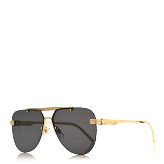 LOUIS VUITTON Metal LV Ash Sunglasses Z1261W Gold 1541961