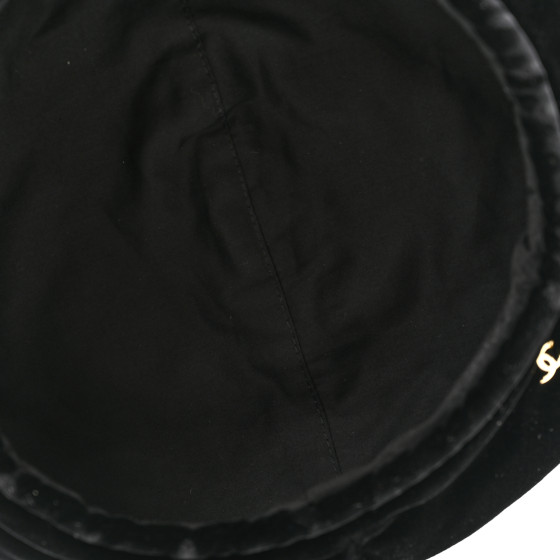 CHANEL Velvet Beret Hat S Black 1536848 | FASHIONPHILE
