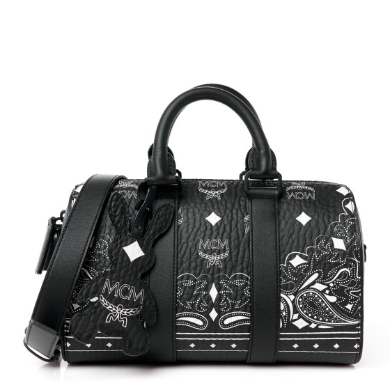 MCM Boston Bag Visetos Black ボストンバッグ 黒 MCM Visetos Boston Bag Black 1085248 | FASHIONPHILE