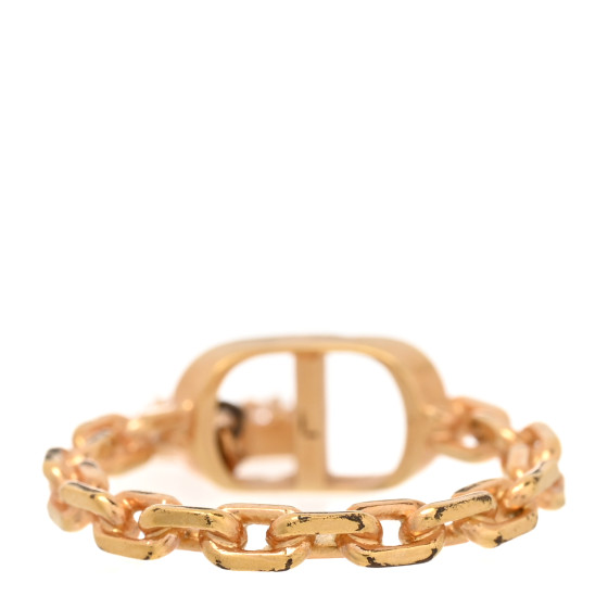 ディオール クリスタルジュエル CHRISTIAN DIOR Metal Crystal Star CD Ring L 54/7 Gold