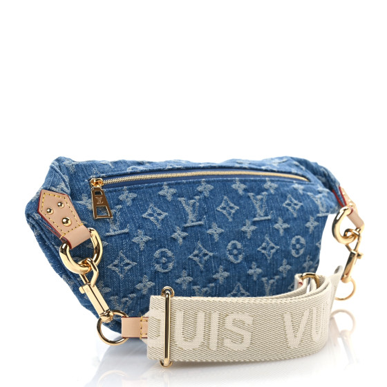 LOUIS VUITTON Monogram Denim High Rise Bumbag Blue 1577689