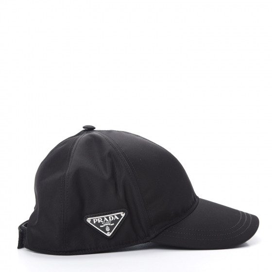 PRADA Nylon Womens Baseball Cap L Black 698082 | FASHIONPHILE