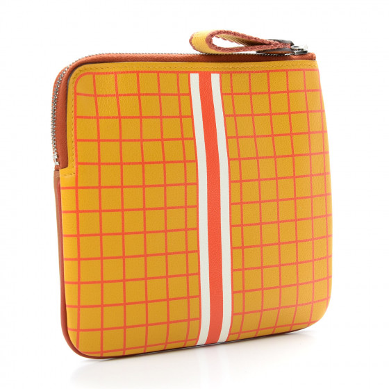 HERMES Swift Couverture Nouvelle Carre Pocket Pouch Gold