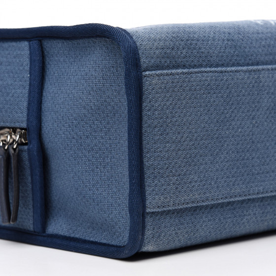CHANEL150ML daishin CHANEL Washed Denim Quilted Studded Mini Chanel 22 Blue