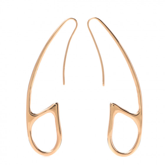 Hermes Chaine d'ancre Punk earrings 関税込 HERMES 18K Rose Gold Chaine D'Ancre Punk Earrings 667036