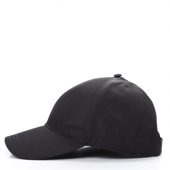 PRADA Nylon Womens Baseball Cap L Black 698082 | FASHIONPHILE