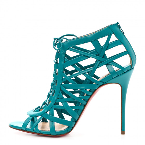 CHRISTIAN LOUBOUTIN Kid Laurence Anyway 100 Cage Sandals 38