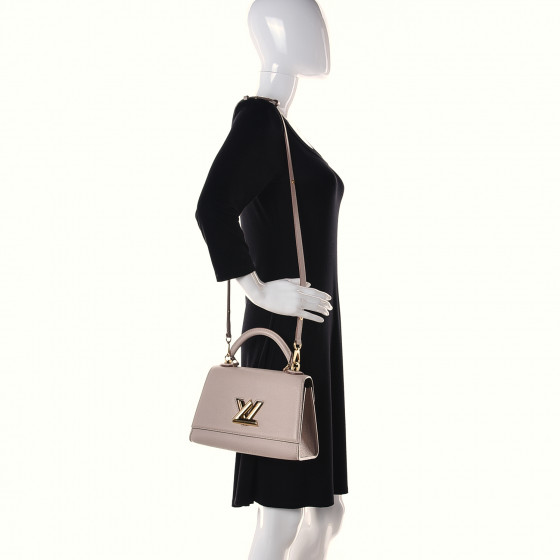 LOUIS VUITTON Taurillon Twist One Handle PM Greige 971830
