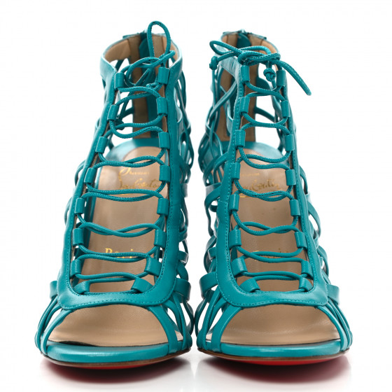 CHRISTIAN LOUBOUTIN Kid Laurence Anyway 100 Cage Sandals 38