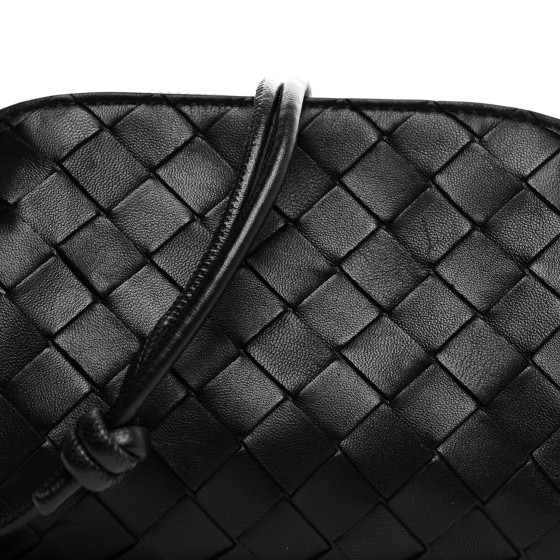 BOTTEGA VENETA Nappa Intrecciato Concert Pouch Black 1667417