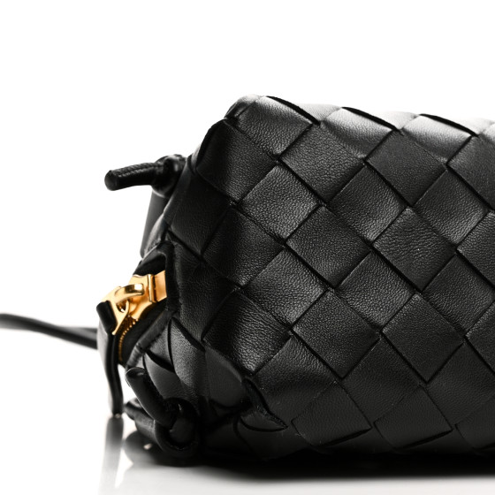BOTTEGA VENETA Nappa Intrecciato Concert Pouch Black 1667417