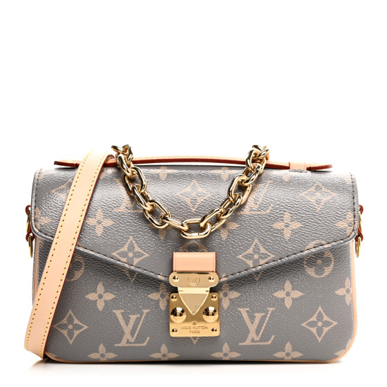 LOUIS VUITTON Monogram Pochette Metis East West Trianon Gray